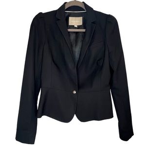 Banana Republic black wool blazer size 6 *